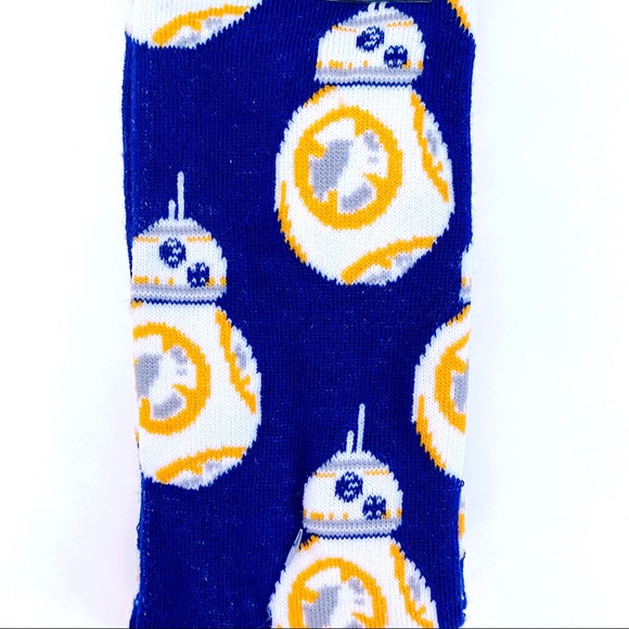 Disney Star Wars R2-D2 BB-8 Droid Crew Socks Mens Womens Fun Novelty Gift - Picture 4 of 7